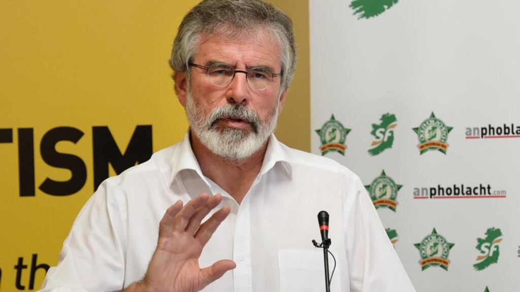 Sinn Féin President Gerry Adams. Photograph: Cyril Byrne/The Irish Times