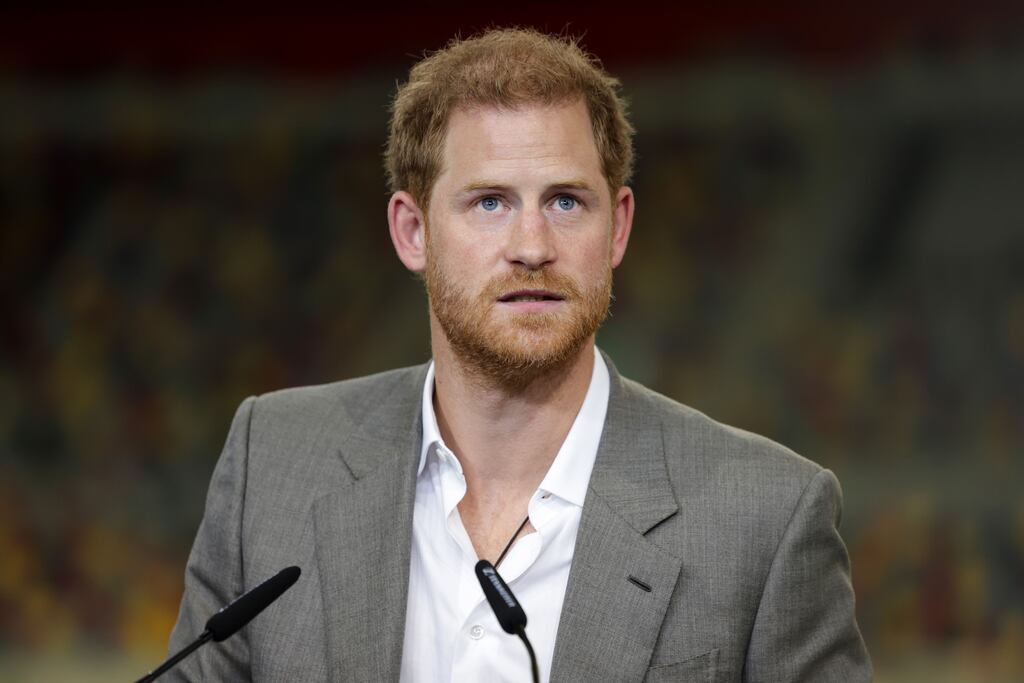 Prince Harry says in the book he thinks that he is unable to cry in public because of his family’s preference for not showing emotion. File photograph:Chris Jackson/Getty