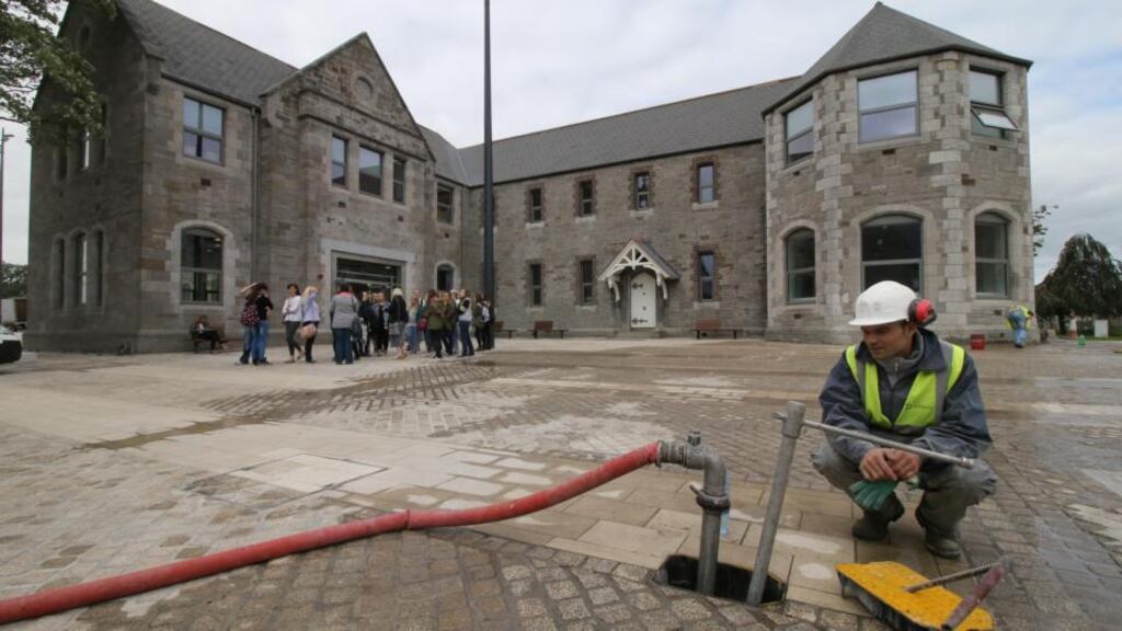 Final touches are applied as the first phase of DIT’s new Gormanstown campus prepares to open to students next week. Photograph: Nick Bradshaw