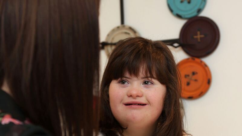 Róisín Lavelle during a drama class session in her home. Photograph: Joe O’Shaughnessy