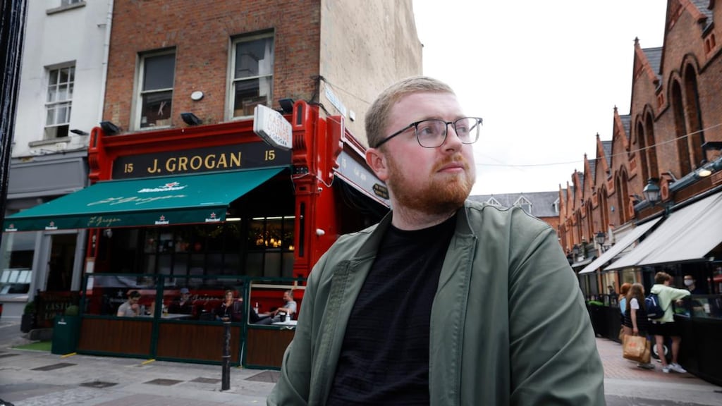 Grogan’s Pub manager Daniel Smith said some of the street drinking that was common in the area during periods of lockdown had lingered, but he did not feel it was menacing. Photograph: Alan Betson
