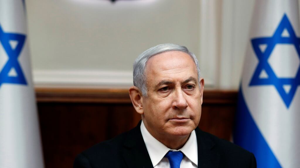 Israeli prime minister Benjamin Netanyahu: ‘The time has come that the families whose babies were taken from them receive recognition from the state and also compensation.’ Photograph: Ronen Zvulun/Pool/EPA