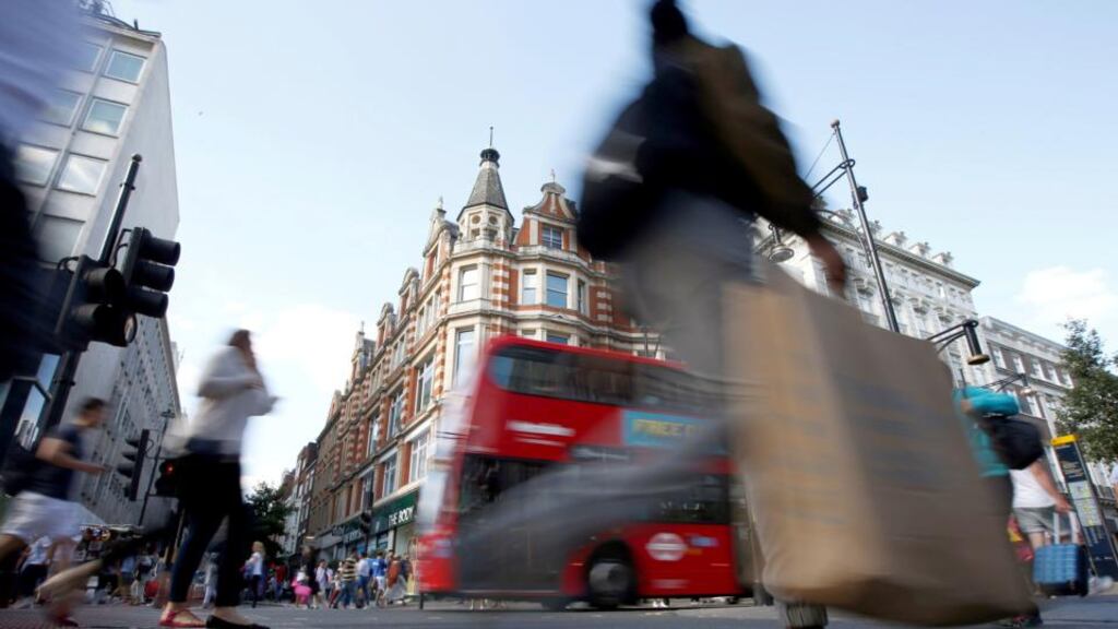 UK retail sales volumes fell in August compared to a month earlier. Photograph: Reuters