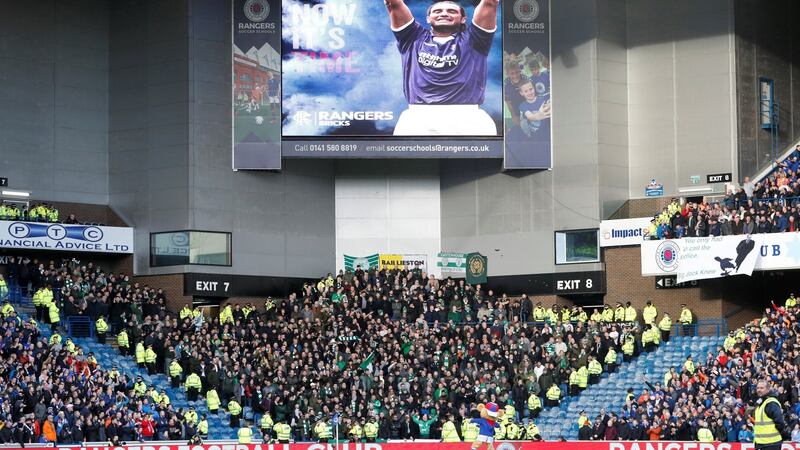 Just 700 Celtic fans were allocated tickets. Photo: Russell Cheyne/Reuters