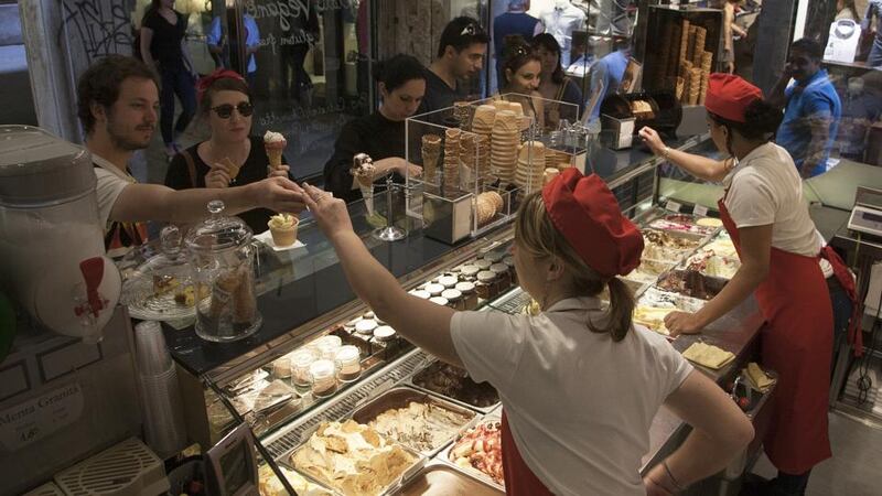 Ice-cream at Suso Gelatoteca in Venice