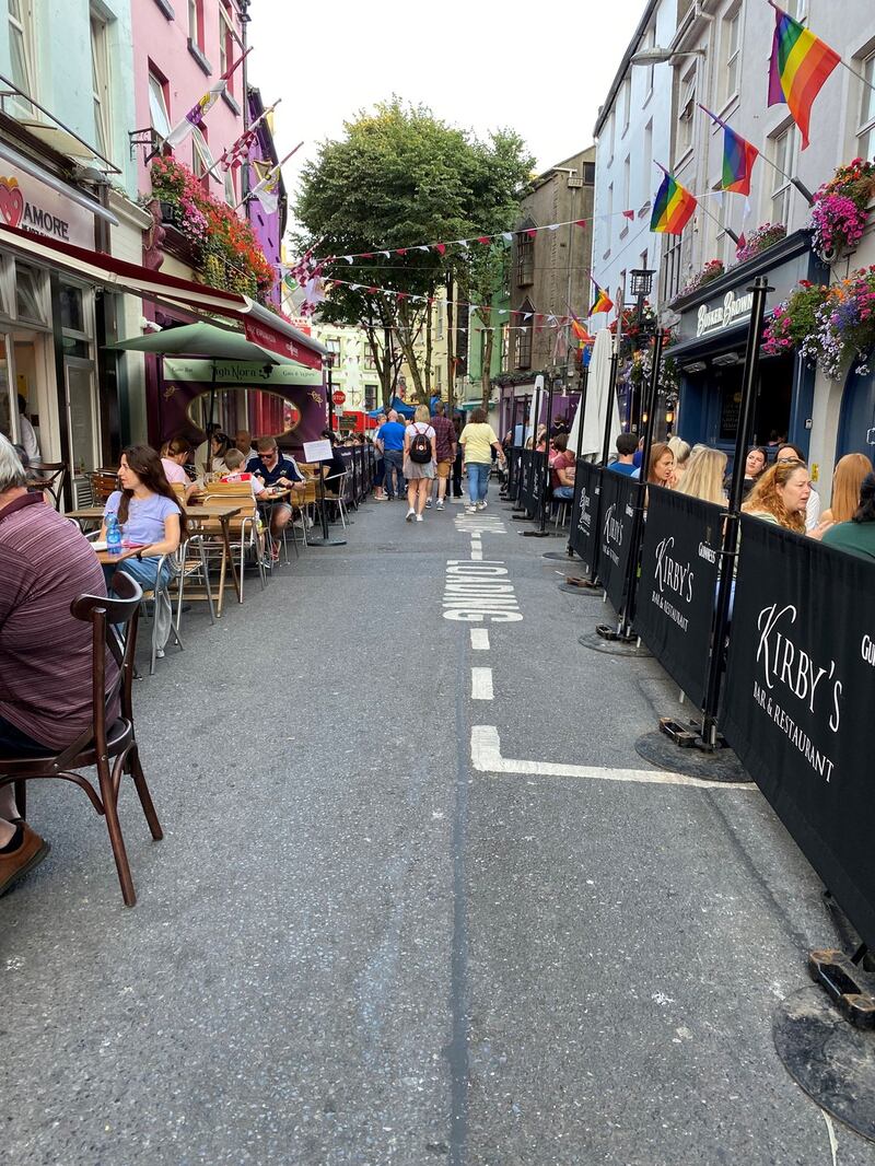 Cross Street in Galway city centre. Photograph: David O’Connor