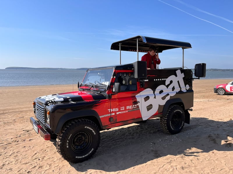 The 'Beat Beast', a new outside broadcast unit operated by youth music station Beat 102 103. Photograph: Beat