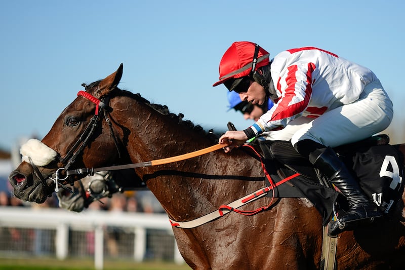 Gavin Sheehan riding The Real Whacker to win the Novices' Chase at Cheltenham last November. Photograph: Alan Crowhurst/Getty Images