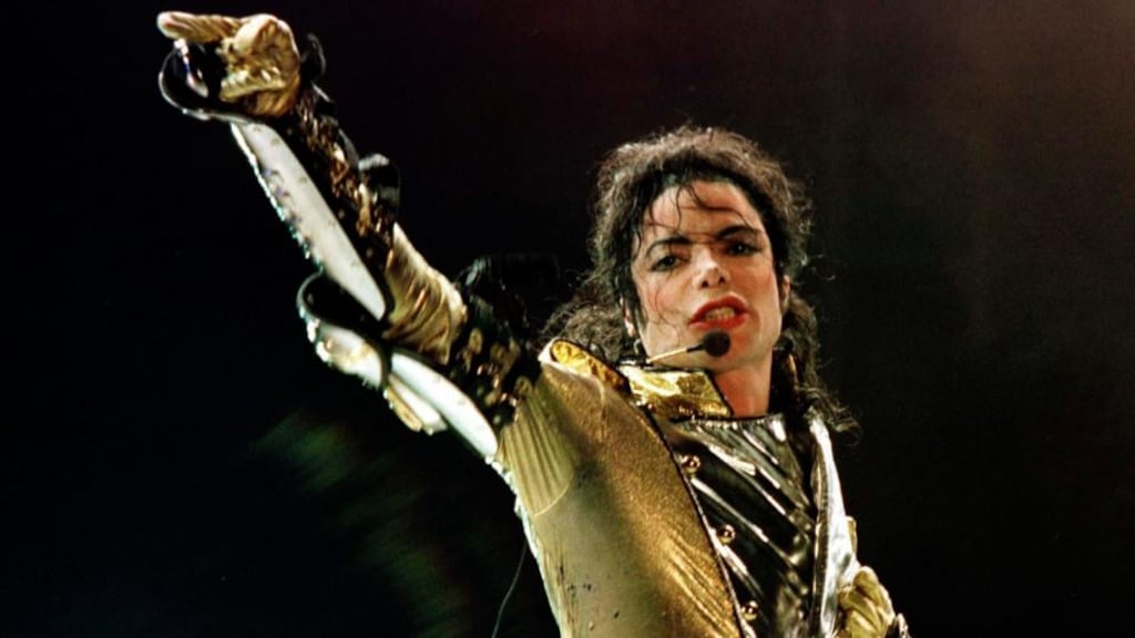 Late US pop star Michael Jackson performs during his HIStory World Tour concert in Vienna in 1997. The “Thriller” singer’s mother, Katherine, is suing privately held AEG Live, promoters of a never-realised series of comeback concerts by Jackson, for negligence in hiring Dr Conrad Murray as his personal physician. Photograph: Leonhard Foeger/Reuters