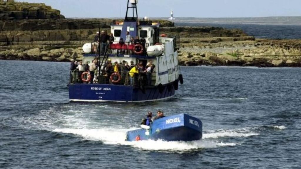 Island Ferries objects to collecting the passenger dues, levied by Galway County Council to pay for operational costs of the €50 million harbour extension on Inis Mór. Photograph: The Irish Times