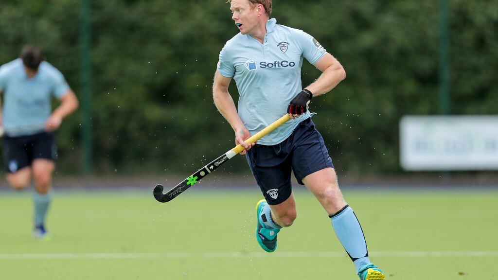 Gareth Watkins: Monkstown’s player-coach’s side defeated Three Rock Rovers 6-0. Photograph: Laszlo Geczo/Inpho