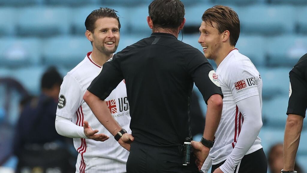 The Premier League made its eagerly anticipated return today after 100 days in lockdown, behind closed doors at Villa Park. Photograph: Getty Images
