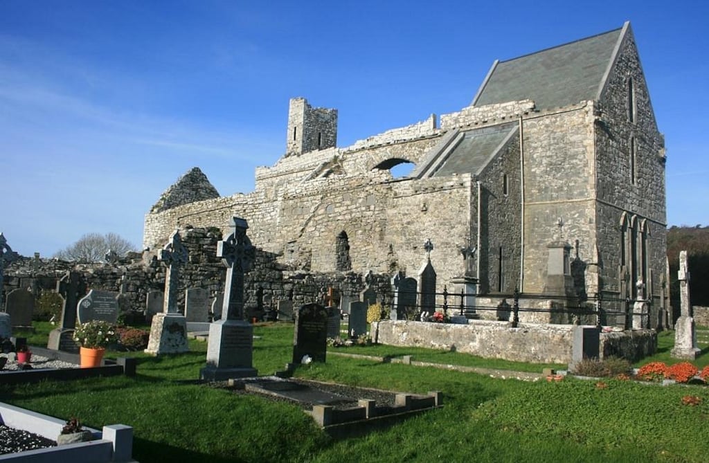 Locals claim grave slabs have been damaged at Corcomroe Abbey, Co Clare during the ceremonies.