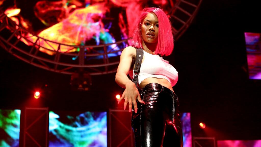 Teyana Taylor performs at 2018 BET Experience Staples Center Concert. Photograph: Ser Baffo/Getty Images