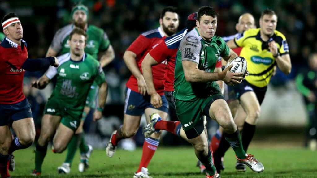 Robbie Henshaw has been in excellent form for Connacht this season. Photograph: James Crombie/Inpho