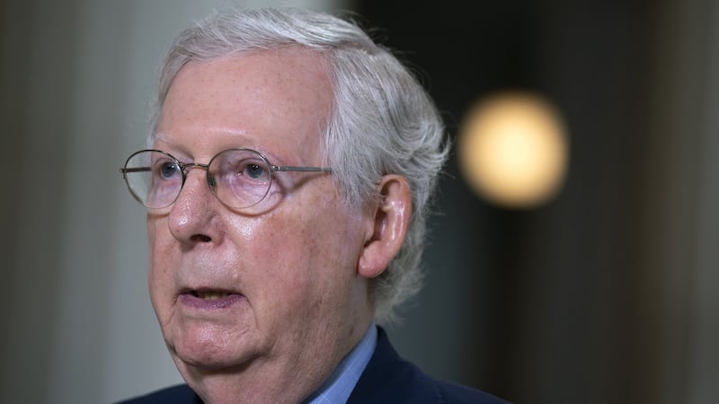 US Senate Majority Leader Mitch McConnell. Photograph: Stefani Reynolds/Bloomberg