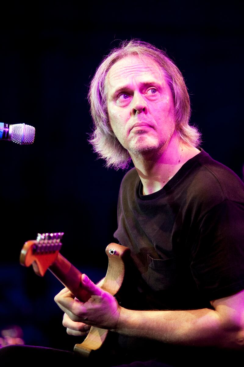 Tom Verlaine playing at Damrosch Park, New York in 2010. Verlaine's band Television was one of the most influential to emerge from the New York punk rock scene. Photograph: Brian Harkin/The New York Times