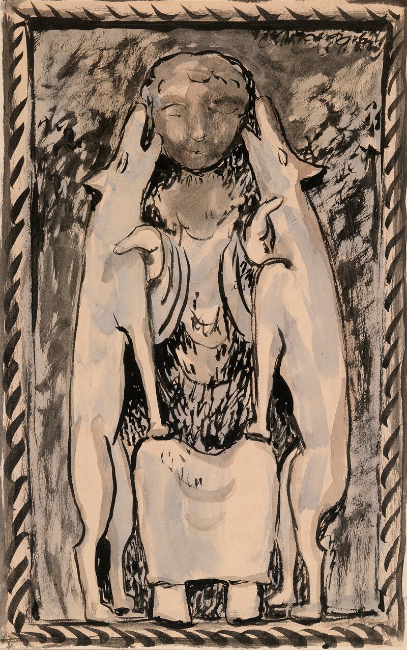 The Art of Friendship: Daniel in the Lions'
Den, by Evie Hone. Photograph © Geraldine Hone, Kate Hone and the FNCI/National Gallery of Ireland