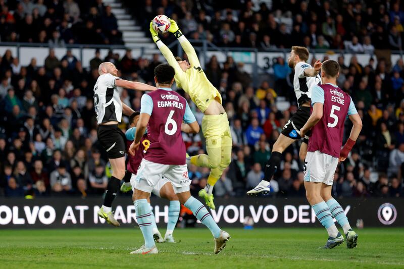 Burnley goalkeeper James Trafford's form has been vital in his side's promotion push. Photograph: Nigel French/PA