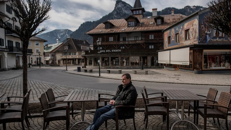 Hotel owner Anton Preisinger, who was to play Pontius Pilate, in Oberammergau, Germany. Photograph: Laetitia Vancon/The New York Times