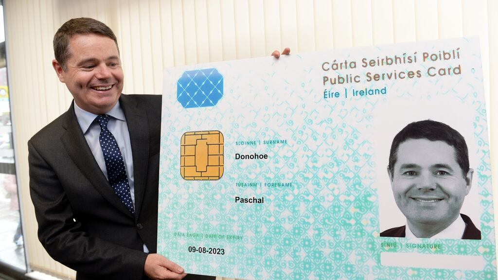 Minister for Public Expenditure Paschal Donohoe: hearing is likely to be the first in a series of battles over the future of the public services card. Photograph: Eric Luke