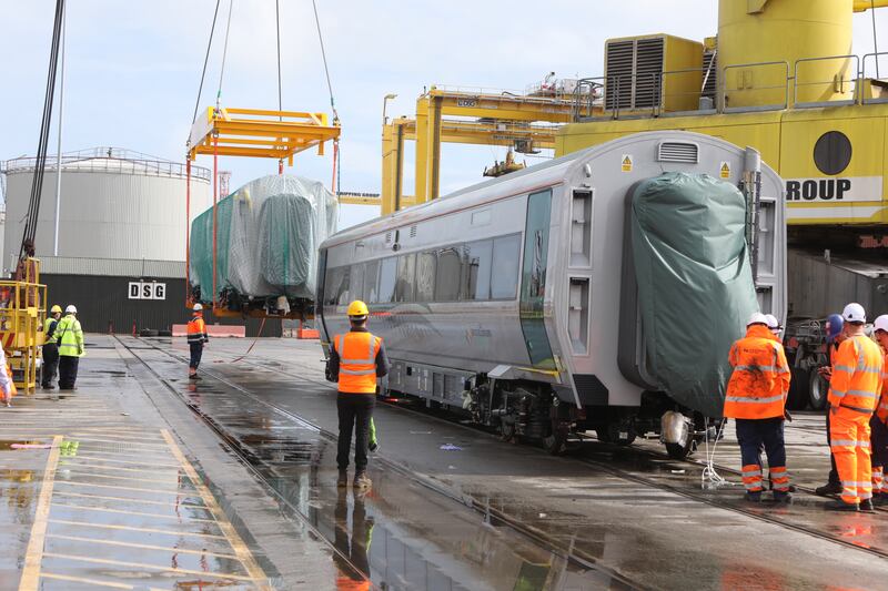 Irish Rail has been delivered three additional intercity railcar carriages to allow additional services and capacity to meet passenger demand. Photograph: Paul Sharp Photographer