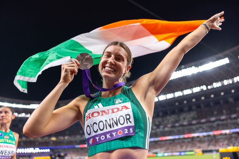 Even from the start it was clear Kate O’Connor was in a great mindset at the World Championships. Photograph: Morgan Treacy/Inpho
