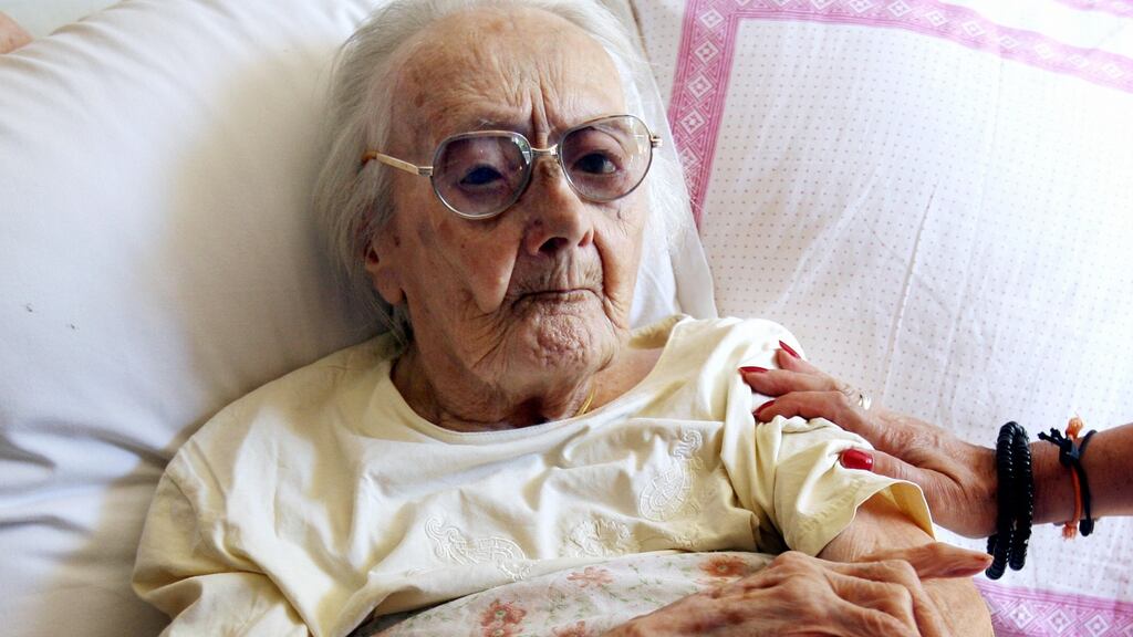 Frenchwoman Marie-Simone Capony who reached the age of 113: many scientists believe the prospect of people reaching 120 in good health is becoming more likely. Photograph: Pascal Guyot/AFP/Getty
