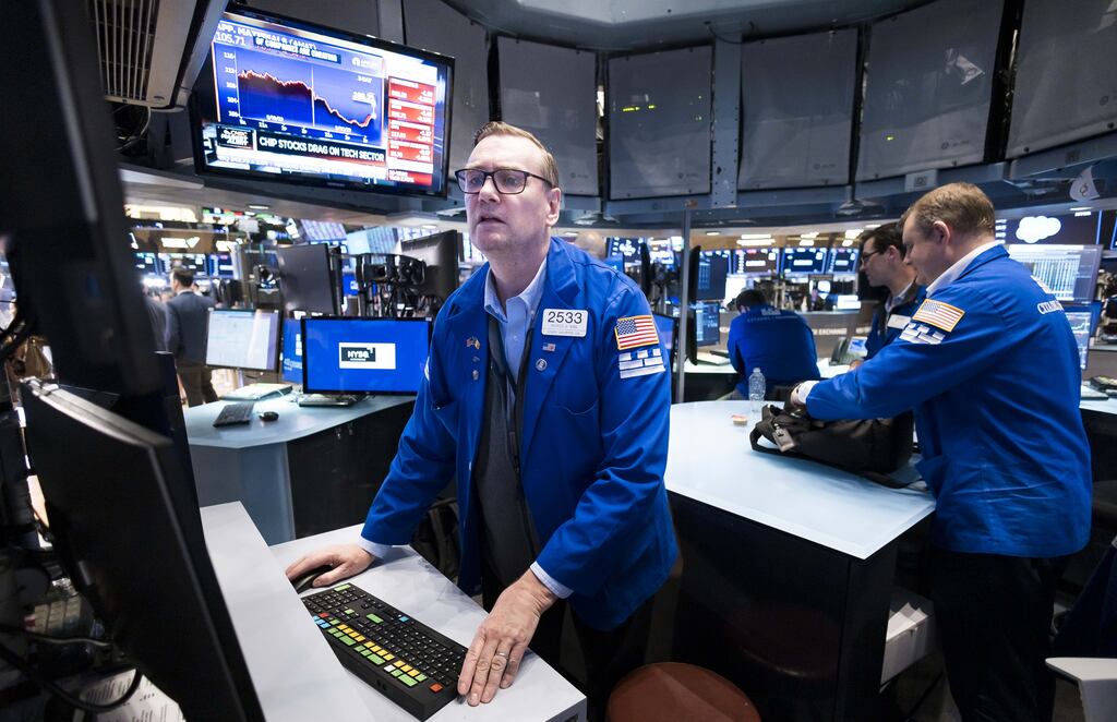 US stocks extended their slump this week amid growing concern that outsized Federal Reserve interest-rate hikes will crimp economic growth. Photograph: EPA