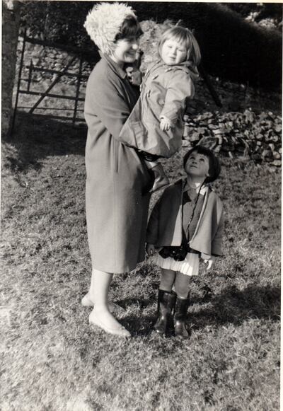 Pamela with daughters Jenny and Louise circa 1961