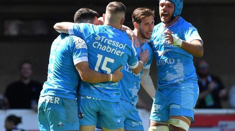 Montpellier arguably shouldn’t be in any knockout stages based on their pool record but are all of a sudden favourites favourites to progress against Harlequins. Photograph: Sylvain Thomas/Getty Images