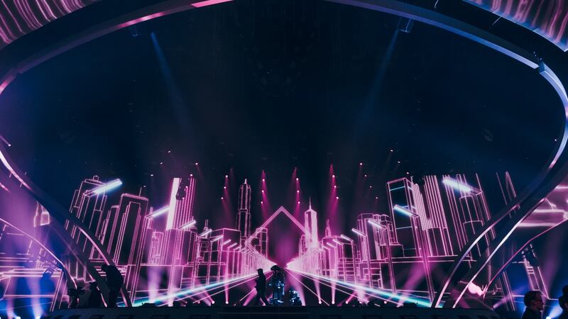 The stage for this year’s Eurovision in Kiev, which takes place from May 9th-13th.