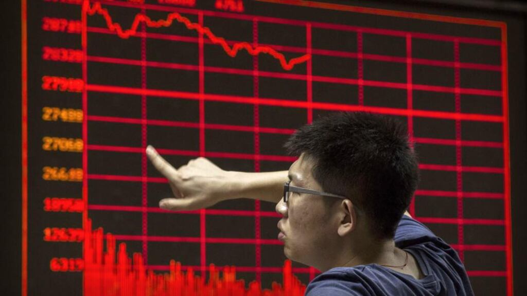 Shanghai Composite Index drops 3.5 per cent led by commodity producers and technology companies. Photograph: Getty Images.
