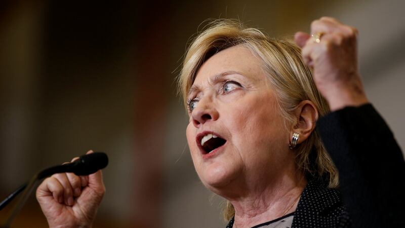 U.S. Democratic presidential nominee Hillary Clinton speaks at Futuramic Tool & Engineering in Warren, Michigan August 11, 2016. REUTERS/Chris Keane