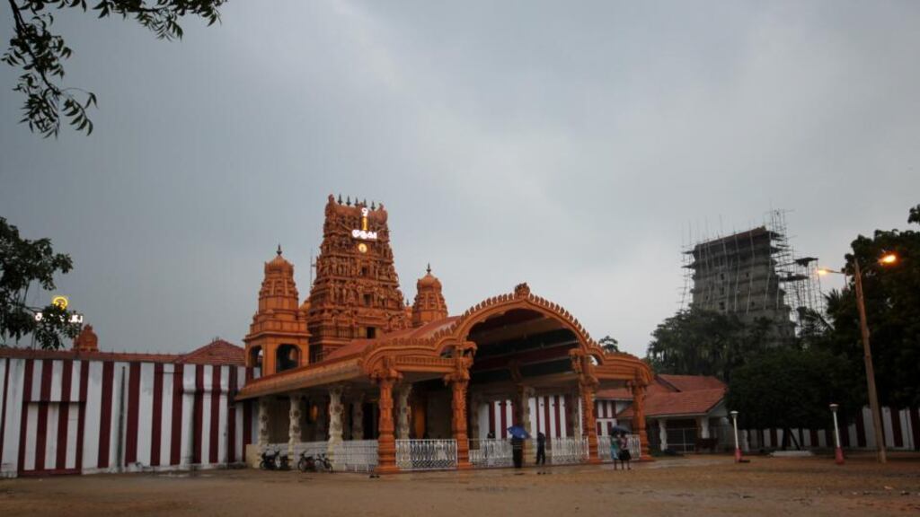 The Nallur Kandasawmy temple in Jaffna, a major Tamil shrine. Photograph: Tom Farrell