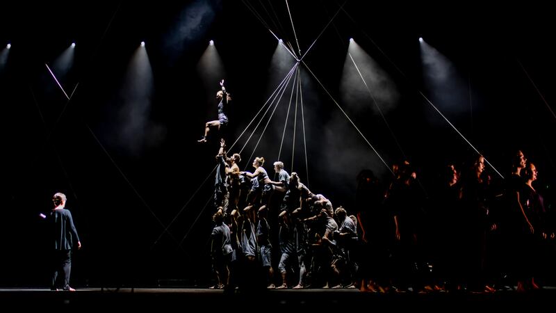 Part of the acrobatic-dance-choral show by The Pulse. Photograph: Darcy Grant