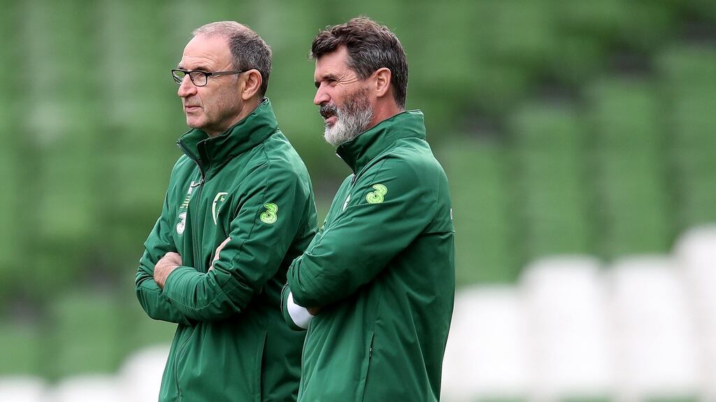 Martin O’Neill and Roy Keane. Photograph: Bryan Keane/Inpho