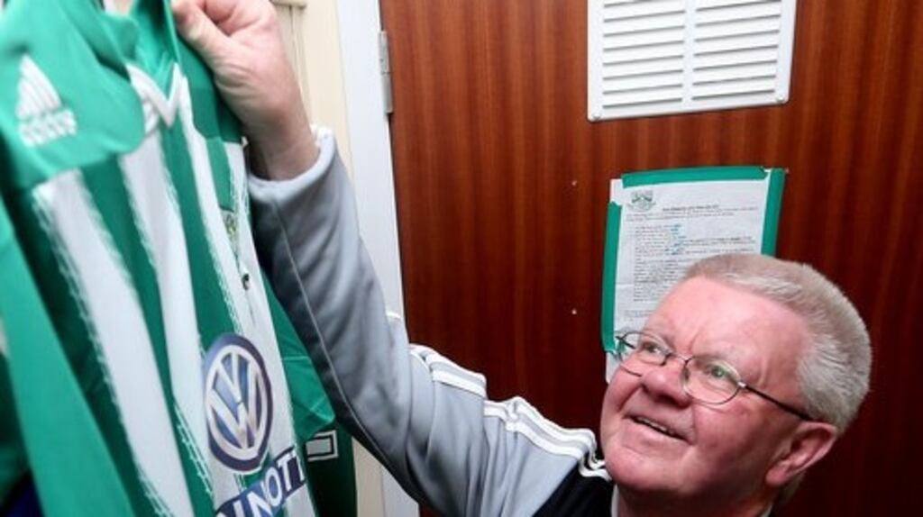 Michael ‘Locker’ Davis passed away on Thursday morning, announced a post on Cabinteely’s Twitter page. Photo: Cabinteely FC/Twitter