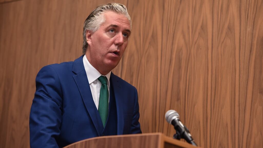 John Delaney has said private funding is vital to the reappointment of Martin O’Neill as Ireland manager. Photograph: Sportsfile