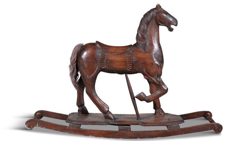 Wooden rocking horse, €400-€600