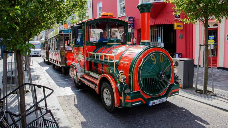 A tourist train on Pearse Street in Clonakilty. Photograph: Daragh Mc Sweeney/Provision