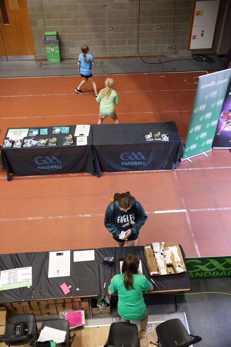 Signing in at the World Wallball Championships and Irish Nationals