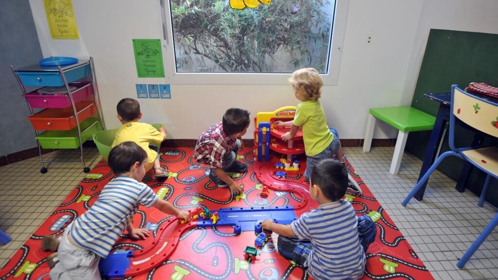 ‘Over decades, the failure of successive governments to take responsibility for a national childcare policy has resulted in the emergence of a piecemeal, laissez-faire system.’ Photograph: Frank Perry/AFP/Getty Images