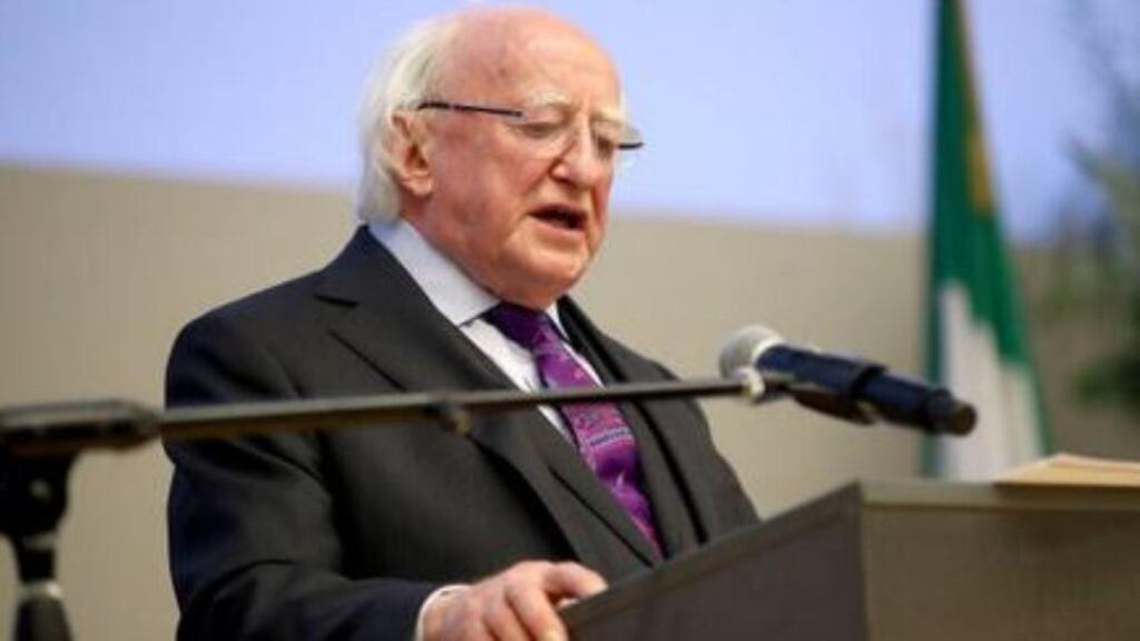 President Michael D Higgins: figures in Leinster House have been told he will declare his intentions in July