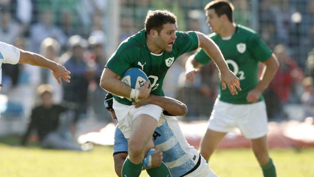 Darren Cave may form the centre partnership with Gordon D’Arcy. Photograph: Billy Stickland/Inpho
