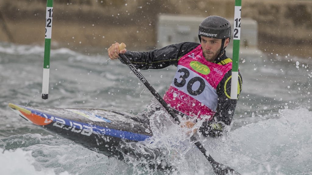 Ireland’s Liam Jegou took bronze at the canoe slalom World Under-23 Championships. Photo: Getty Images