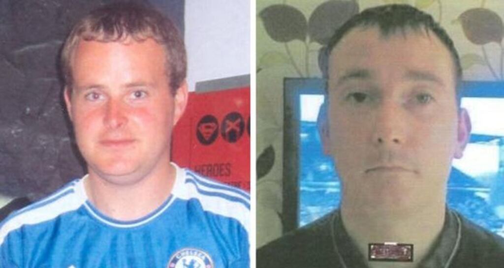 Undated handout photos of Eoin O’Connor (32) and Anthony Keegan (33), both from the Coolock area of north Dublin. Photographs: PA