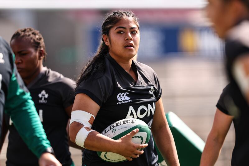 Ireland’s Ivana Kiripati during a warm-up match against Canada in Dublin. Photograph: INPHO/ Ben Brady