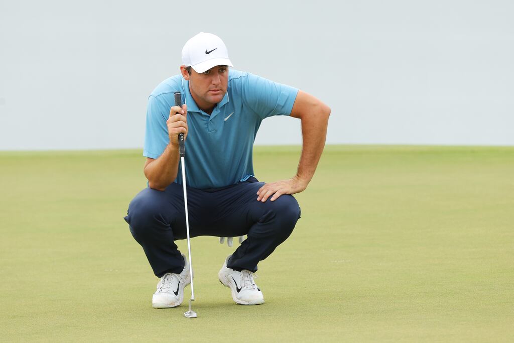 Scottie Scheffler remains the man to beat at the Tour Championship. Photograph: Kevin C Cox/Getty Images