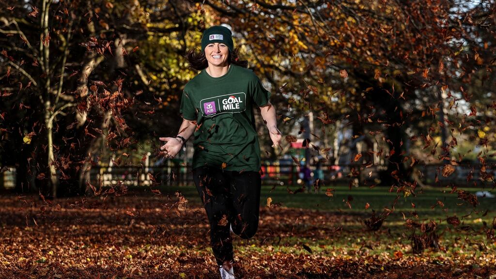 Róisín Upton at the launch of this year’s Goal Mile. Photo: Dan Sheridan/Inpho